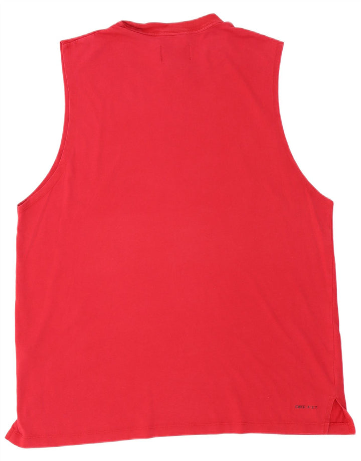 Canotta da uomo Jordan XL in cotone rosso