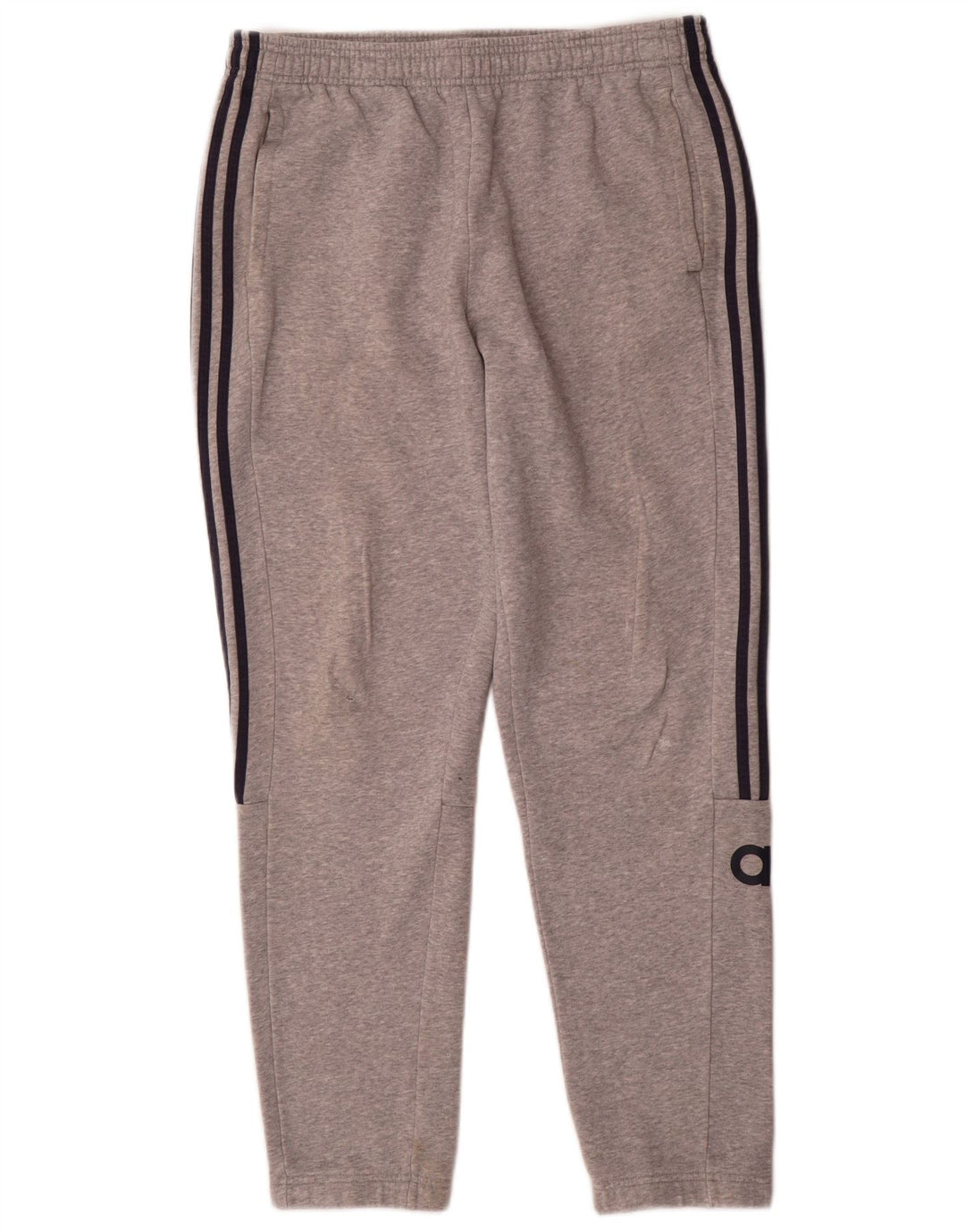 Pantaloni da tuta grafica da uomo Adidas Large in cotone grigio