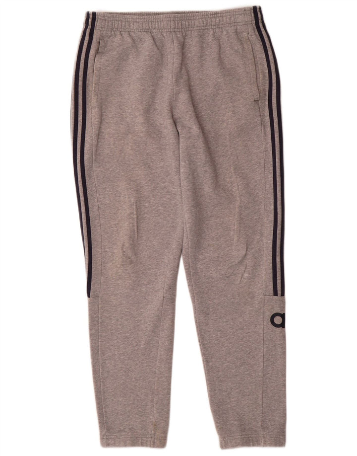 Pantaloni da tuta grafica da uomo Adidas Large in cotone grigio