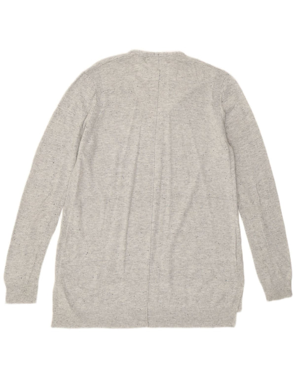 Maglione maglione con scollo a V da donna John Lewis UK 12 Nylon screziato grigio medio