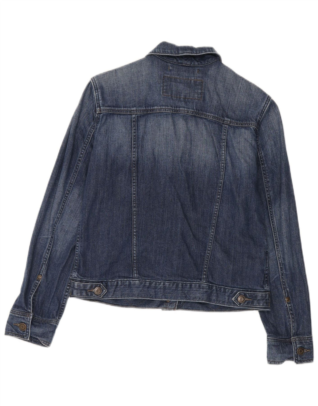 Giacca in denim da donna Eddie Bauer UK 14 cotone blu medio