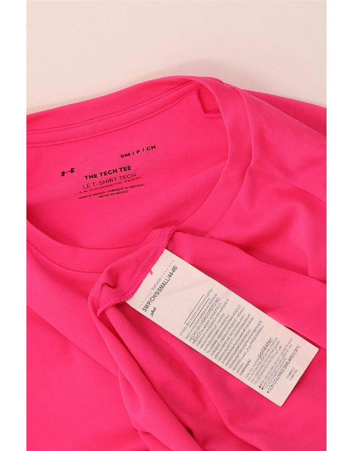 T-shirt da uomo Under Armour Top Small rosa in poliestere