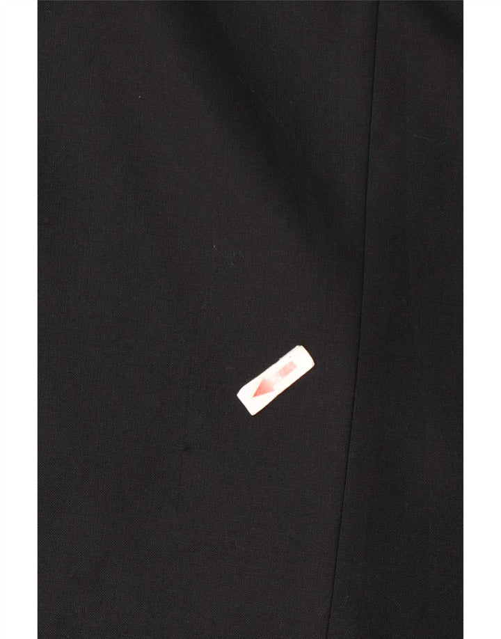 Giacca blazer da uomo a 2 bottoni Marks & Spencer taglia 44 XL in lana nera