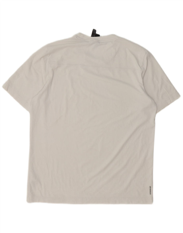 T-shirt da uomo Adidas Top in cotone bianco medio