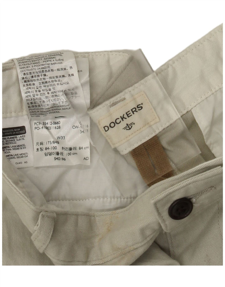 DOCKERS Pantaloncini cargo da uomo W33 Cotone beige medio