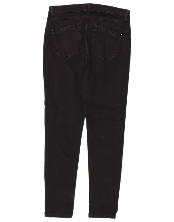 Jeans skinny da donna Marks & Spencer UK 12 medio W30 L27 cotone nero