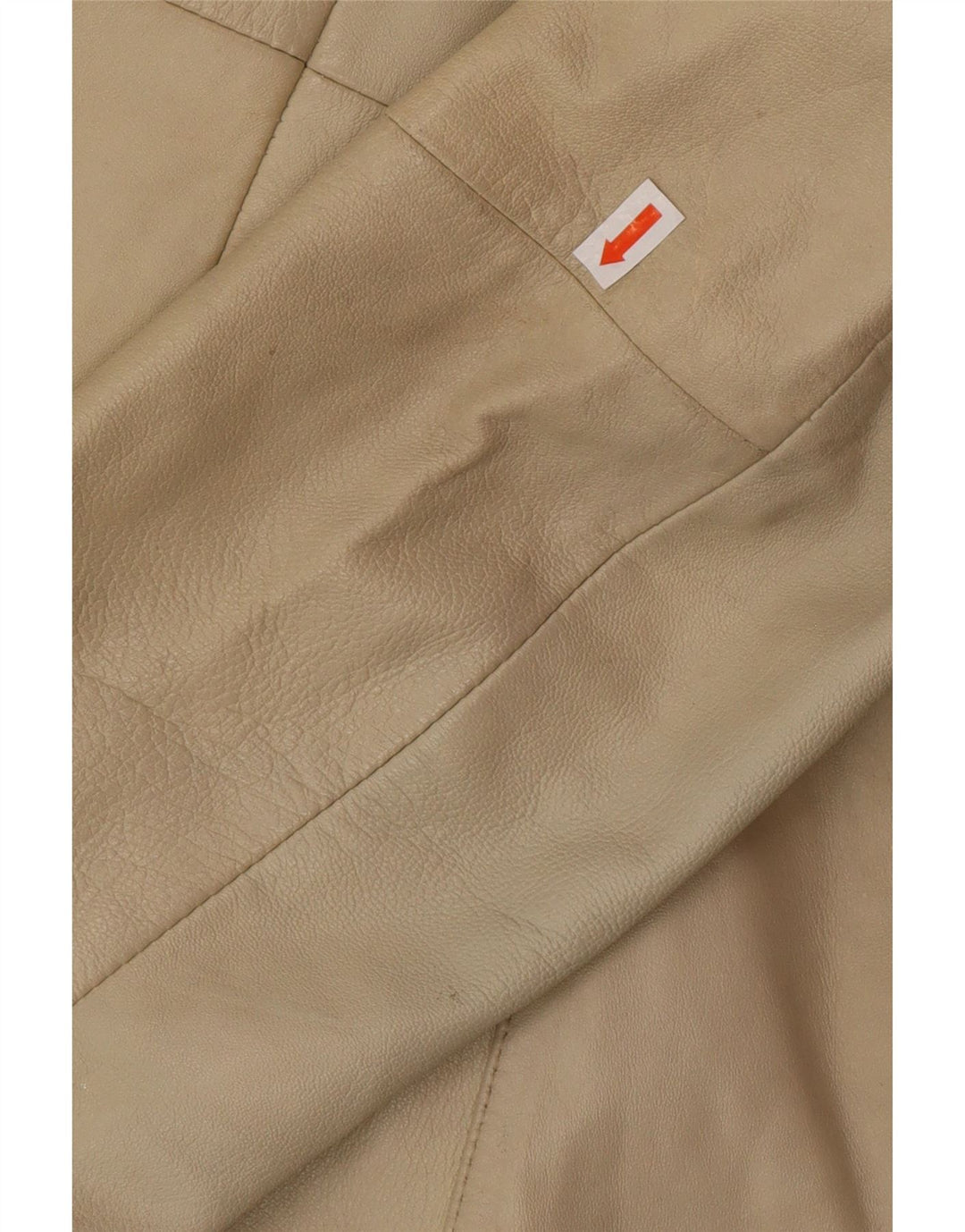 Cappotto in pelle da donna OLLY & CO UK 10 Piccolo in pelle beige