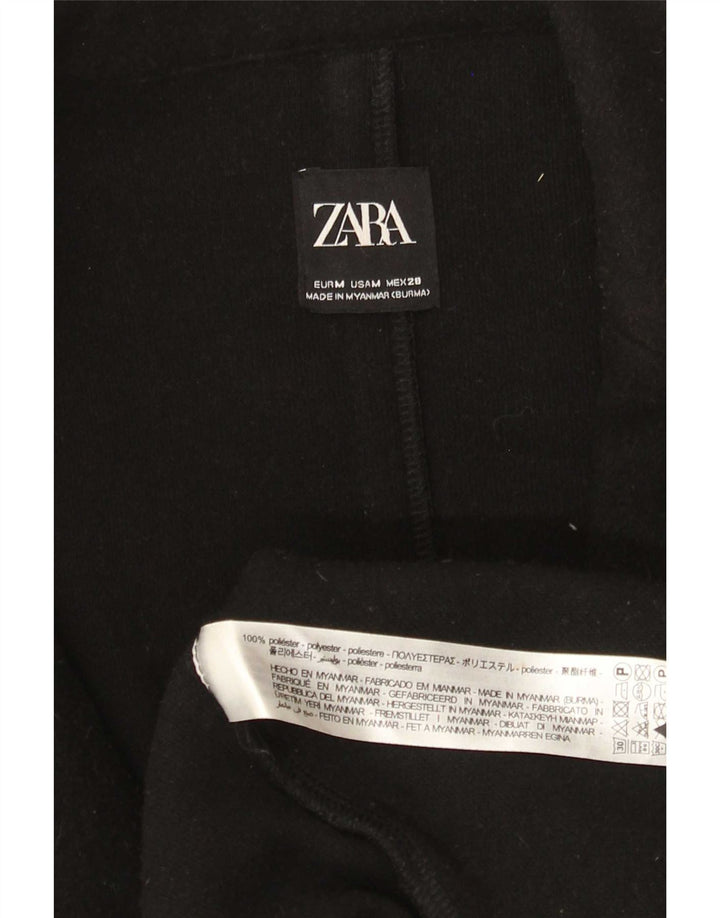 Soprabito aperto da donna vestibilità ampia Zara UK 14 poliestere nero medio