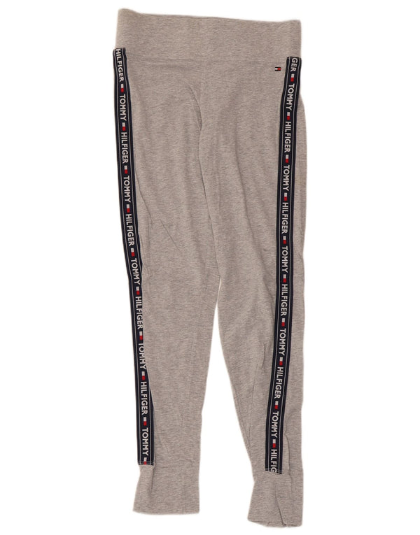 Leggings grafici da donna Tommy Hilfiger UK 12 Cotone color block grigio medio