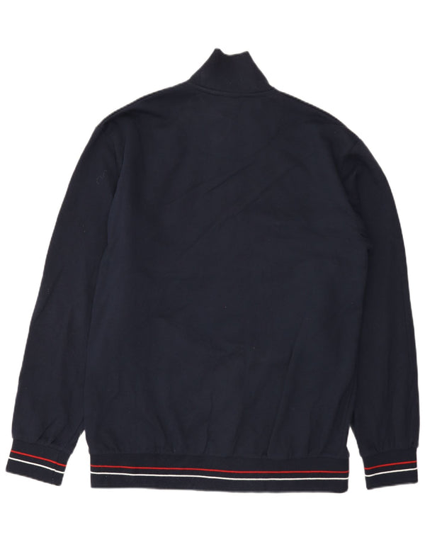 Giacca da ginnastica grafica da uomo Lotto 2XL in cotone a righe blu navy