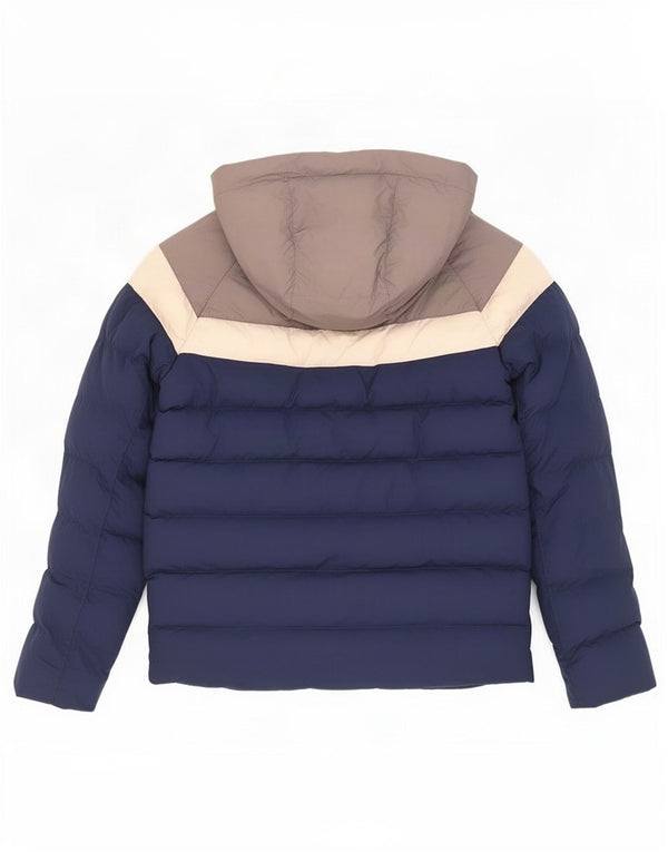 Giacca imbottita con cappuccio Nike da ragazzo 12-13 anni Large Blu Navy Colourblock