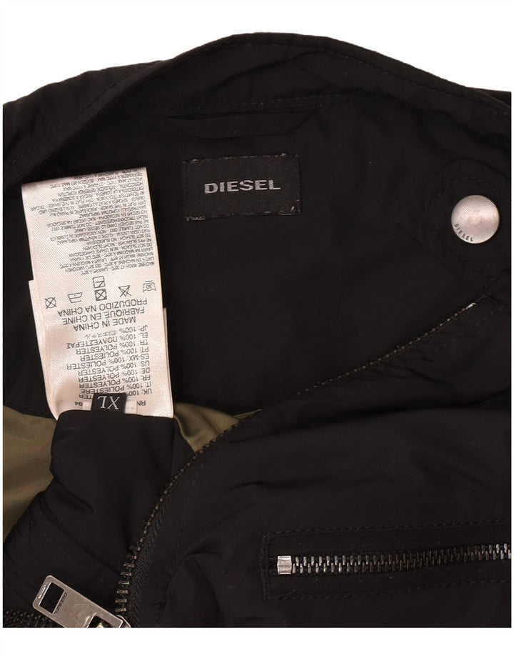 Giacca da motociclista da uomo Diesel UK 42 XL Poliestere nero