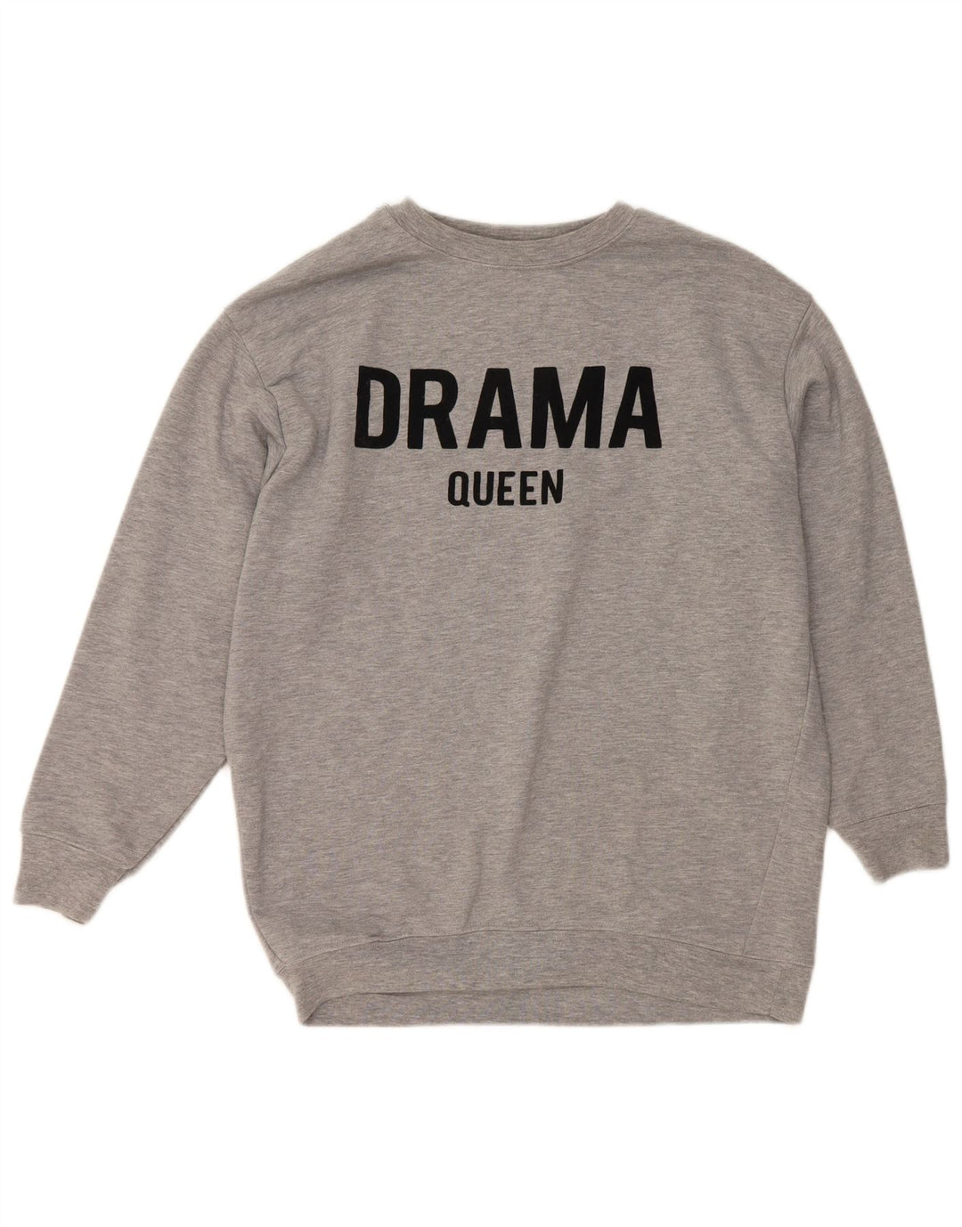 Felpa oversize grafica da donna Zara UK 10 piccola grigia