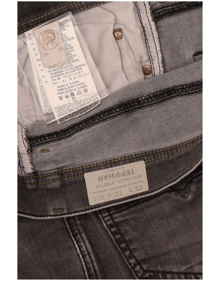 DIESEL Jeans slim da uomo Tepphar Carrot W31 L32 cotone grigio