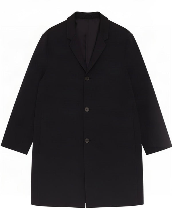 Cos Cappotto da uomo a 3 bottoni UK 36 Small Blu navy Cotone