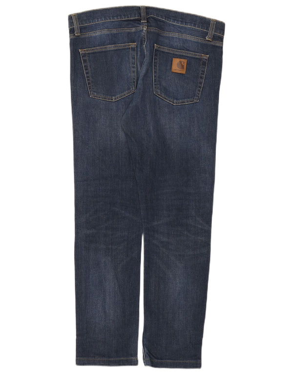 Jeans slim da uomo Carhartt W32 L29 cotone blu navy