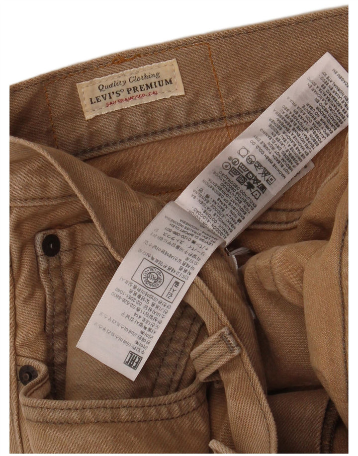 Pantaloncini di jeans da uomo Levi's W31 cotone beige medio