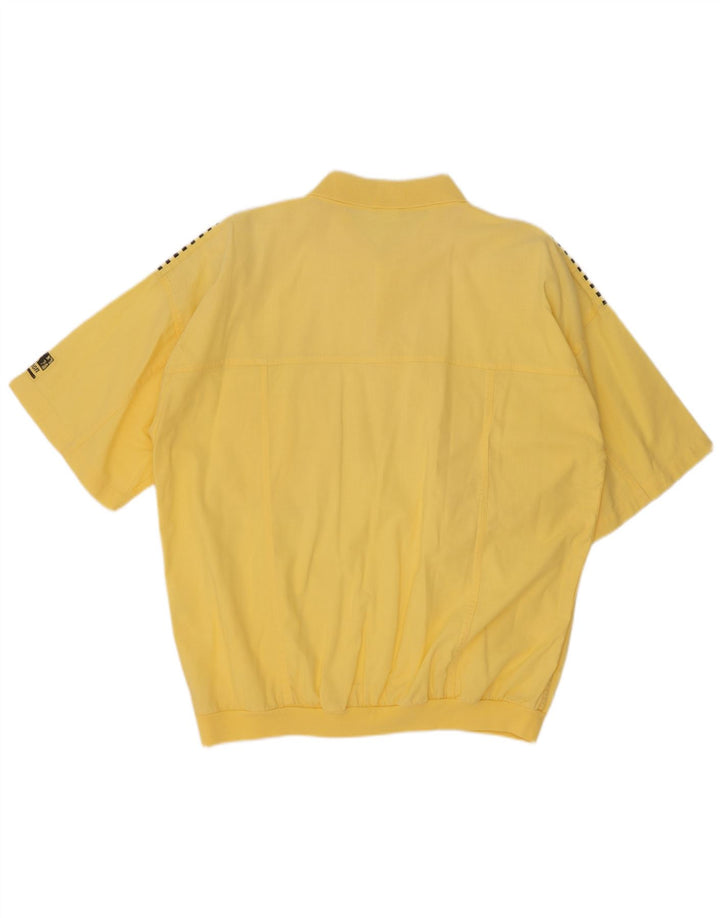 Camicia pullover grafica da uomo a maniche corte C&A, cotone a righe grandi gialle