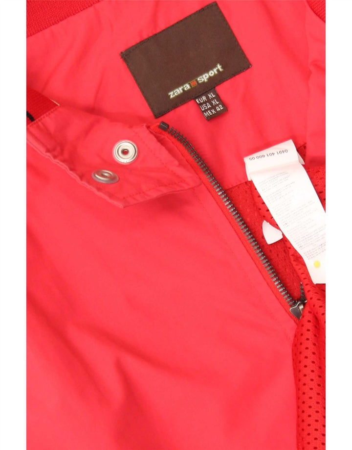 Giubbotto bomber da uomo Zara UK 42 XL nylon rosso