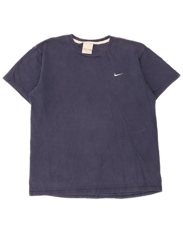 T-shirt da uomo Nike Top in cotone blu navy medio