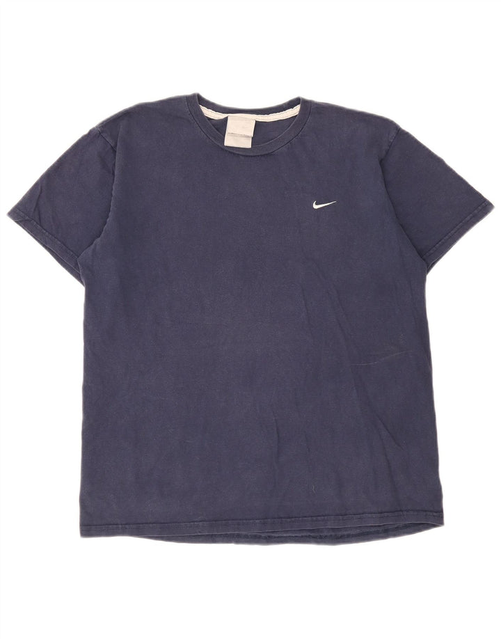 T-shirt da uomo Nike Top in cotone blu navy medio