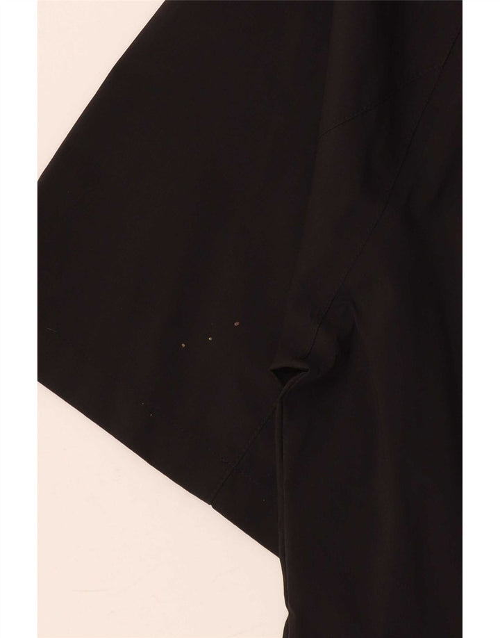 T-shirt Puma da uomo con zip e collo, grande, in nylon nero
