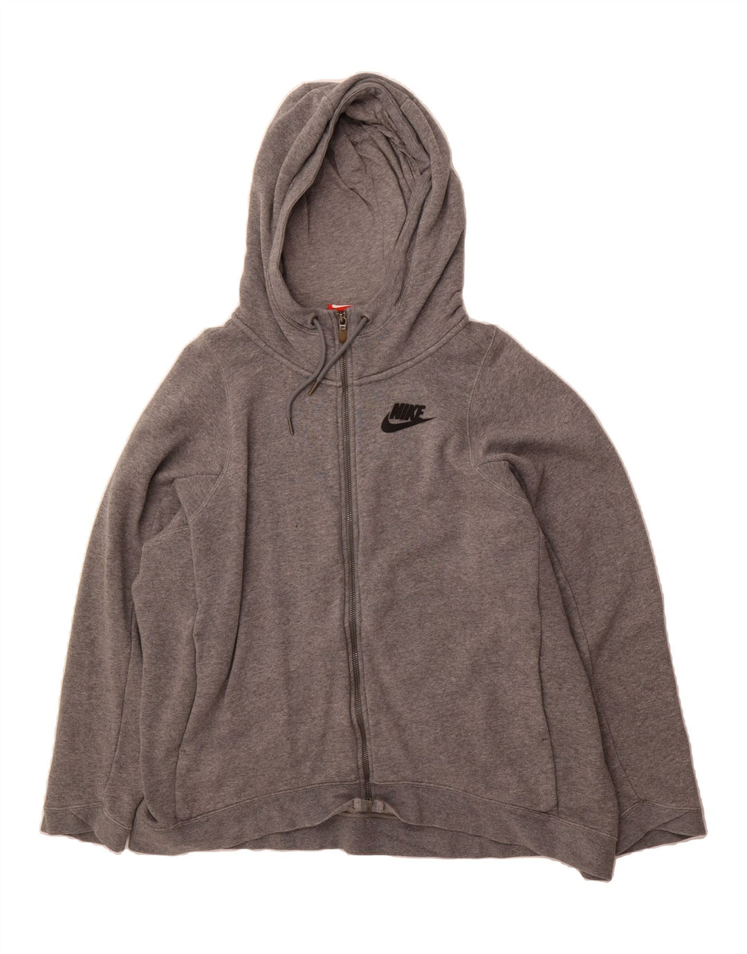 NIKE Mens Zip Hoodie Sweater XL Grey Cotton Vintage Nike and Second-Hand Nike from Messina Hembry 
