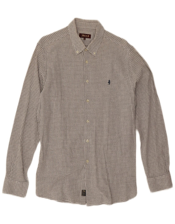 Camicia da uomo Marlboro Classics XL Grigia geometrica