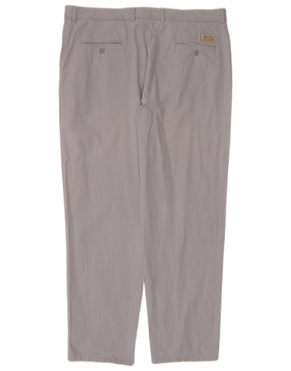Pantaloni chino dritti da uomo Avirex W42 L34 cotone grigio