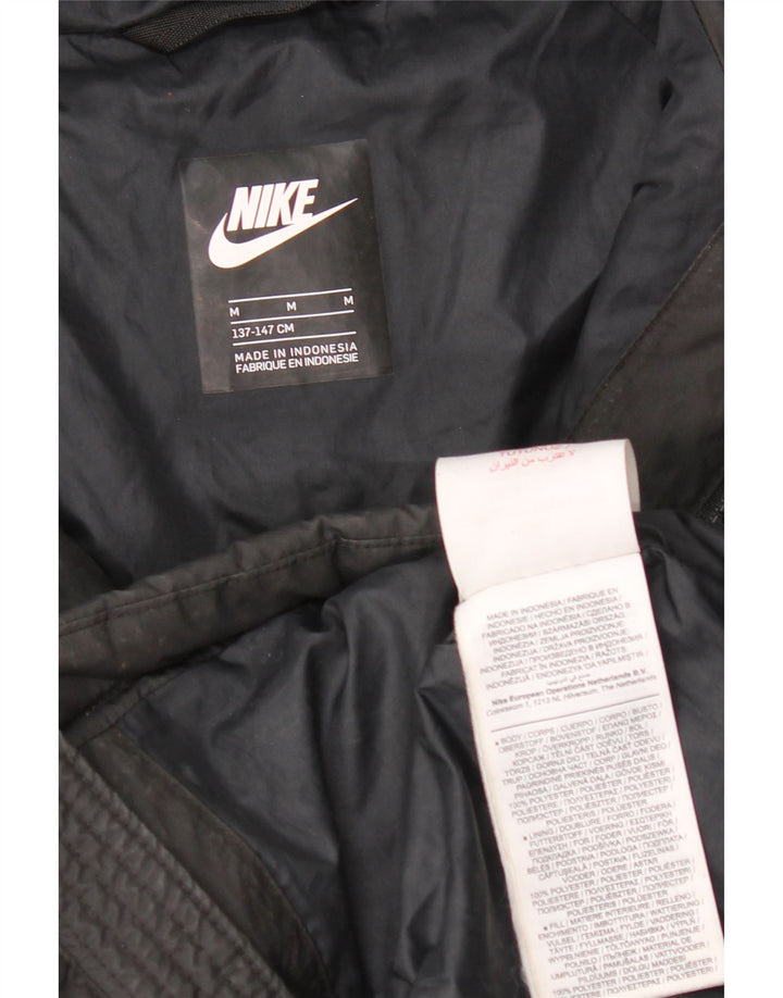 Giacca imbottita con cappuccio Nike da ragazzo 10-11 anni media poliestere nero
