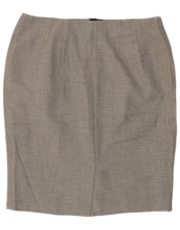 Gonna a tubino da donna Marks & Spencer UK 16 Large W36 Poliestere grigio