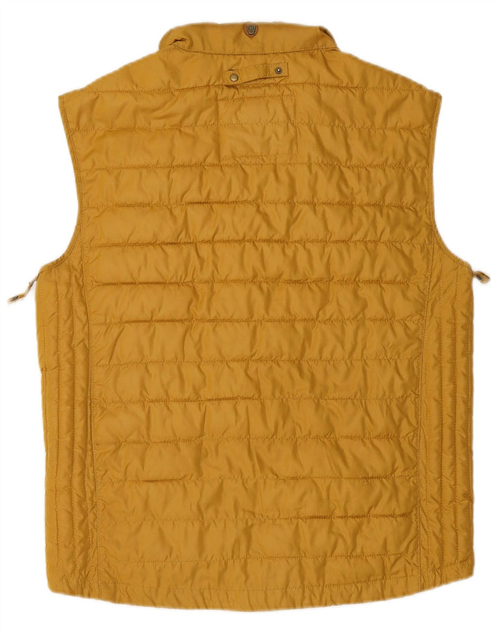 Gilet imbottito con fodera da uomo Massimo Dutti UK 36 piccolo poliestere giallo