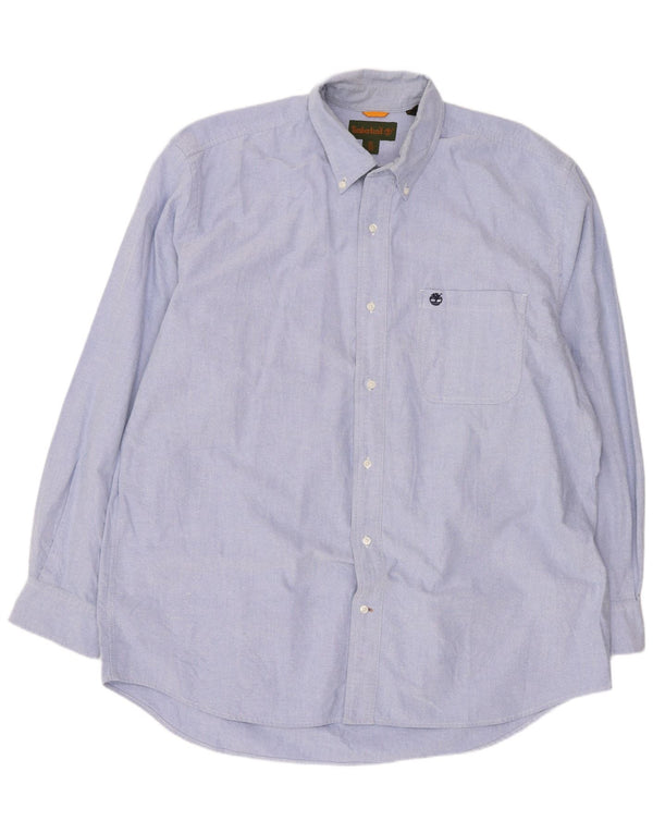 Camicia da uomo Timberland XL in cotone blu