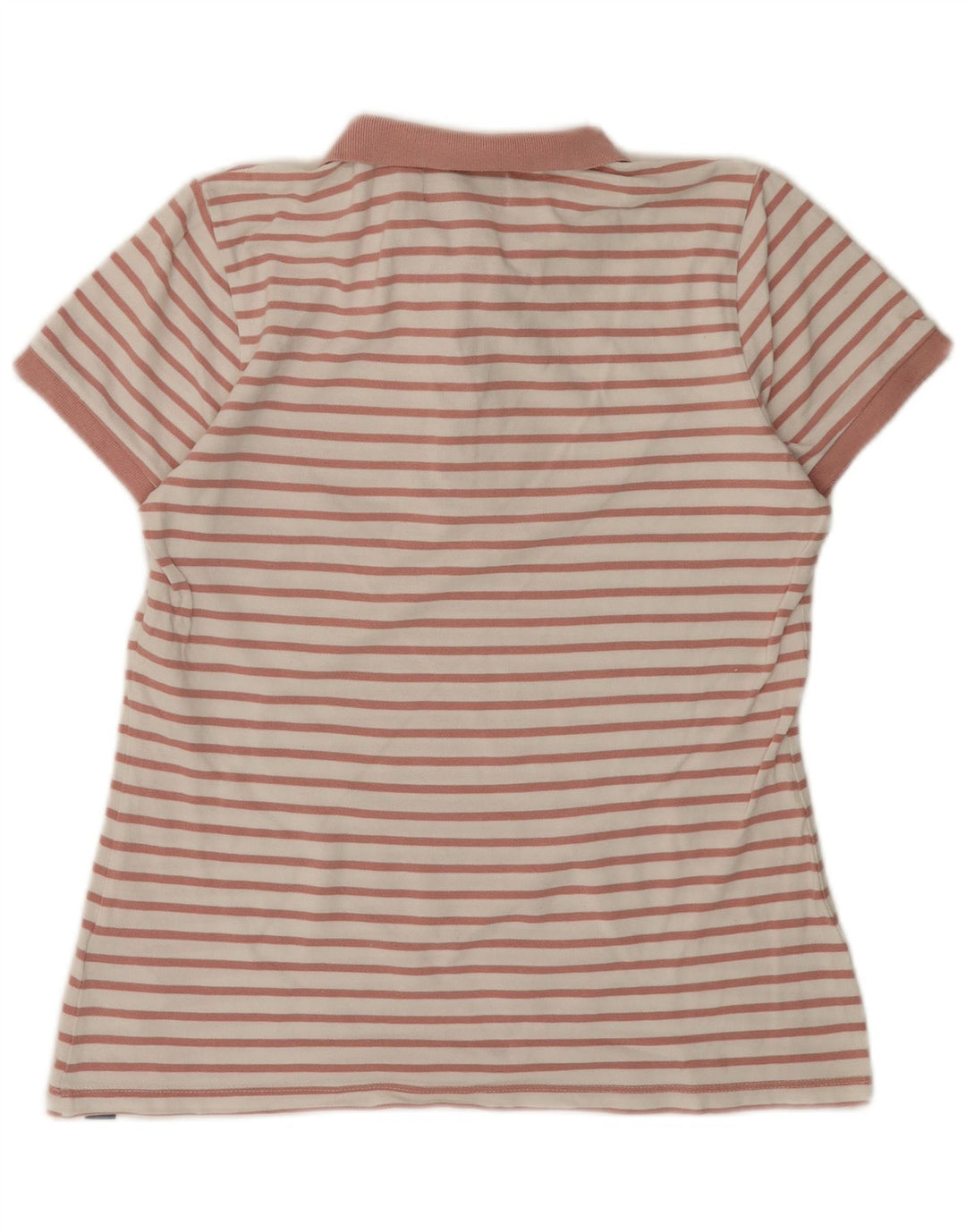 Polo da donna SUPERDRY UK 12 Cotone a righe rosa medio