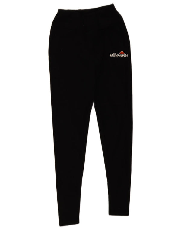 Leggings grafici da donna Ellesse UK 10 piccoli cotone nero
