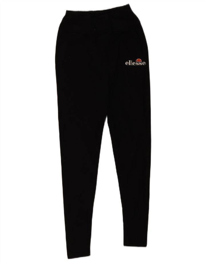 Leggings grafici da donna Ellesse UK 10 piccoli cotone nero
