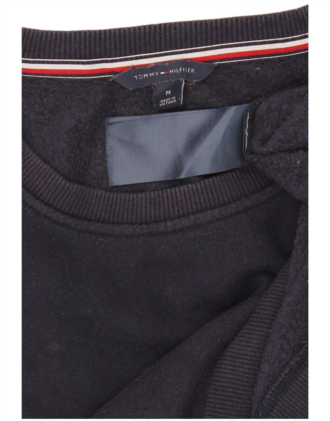 Felpa grafica da donna Tommy Hilfiger Maglione UK 14 Medio Blu Navy