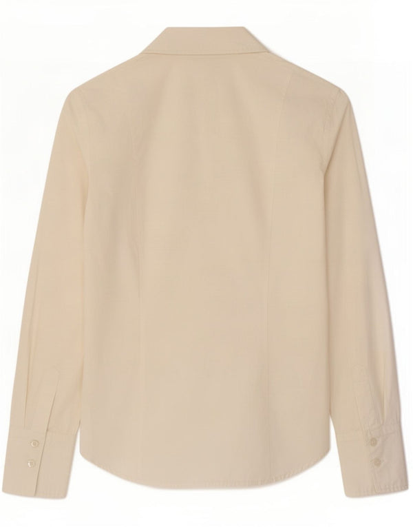 Camicia pullover da donna Benetton UK 10 piccola bianca