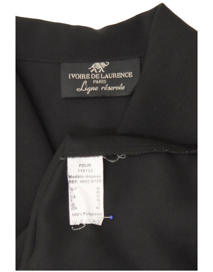 Camicetta da donna Ivoire de Laurence UK 8 piccola in poliestere nero