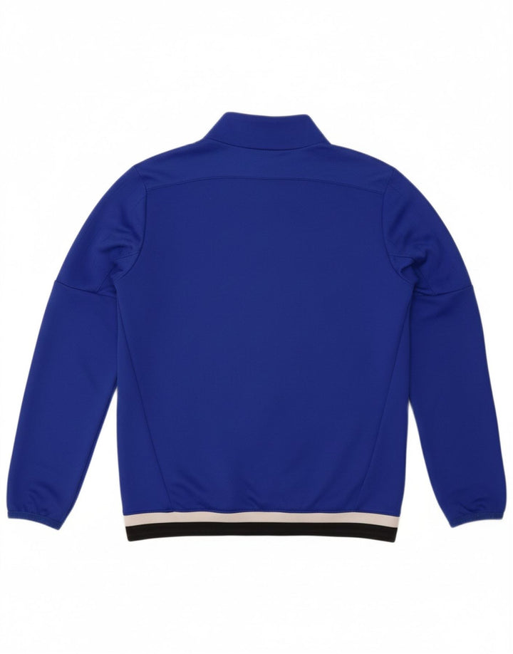 ADIDAS Boys Climacool Zip Neck Pullover Tracksuit Top 11-12 Years Blue