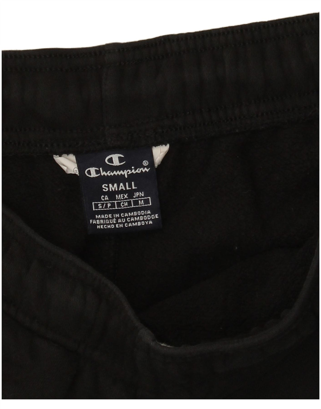 Pantaloni da tuta con grafica da uomo Champion Joggers piccoli neri