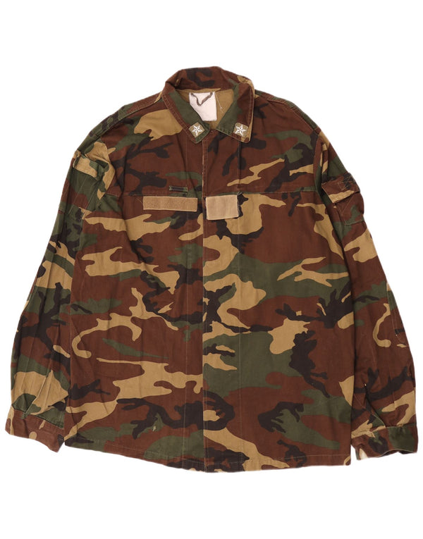 Giacca militare vintage da uomo UK 42 XL mimetica multicolore