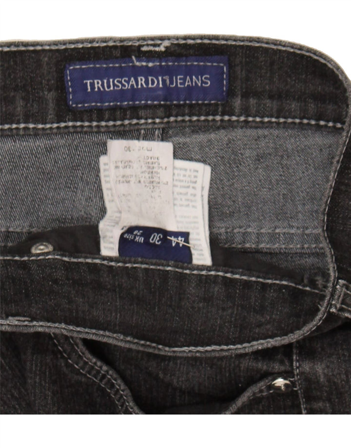 TRUSSARDI Womens Straight Jeans IT 44 Medium W28 L30 Grey Polyamide Vintage Trussardi and Second-Hand Trussardi from Messina Hembry 