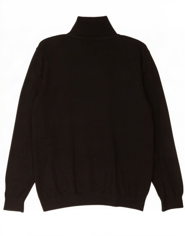 Maglione Zara da uomo con collo alto e maglione grande in viscosa nera