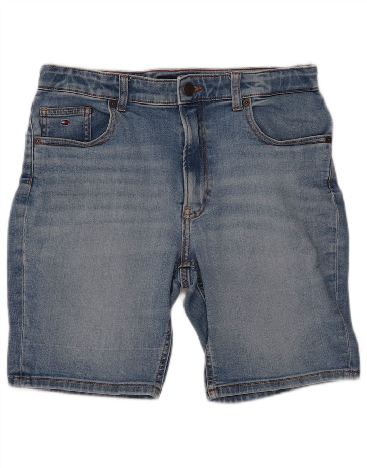 TOMMY HILFIGER Shorts in denim affusolati per bambina 15-16 anni W30 cotone blu