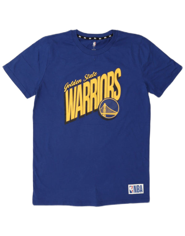 T-shirt grafica da ragazzo NBA Golden State Warriors 15-16 anni in cotone blu