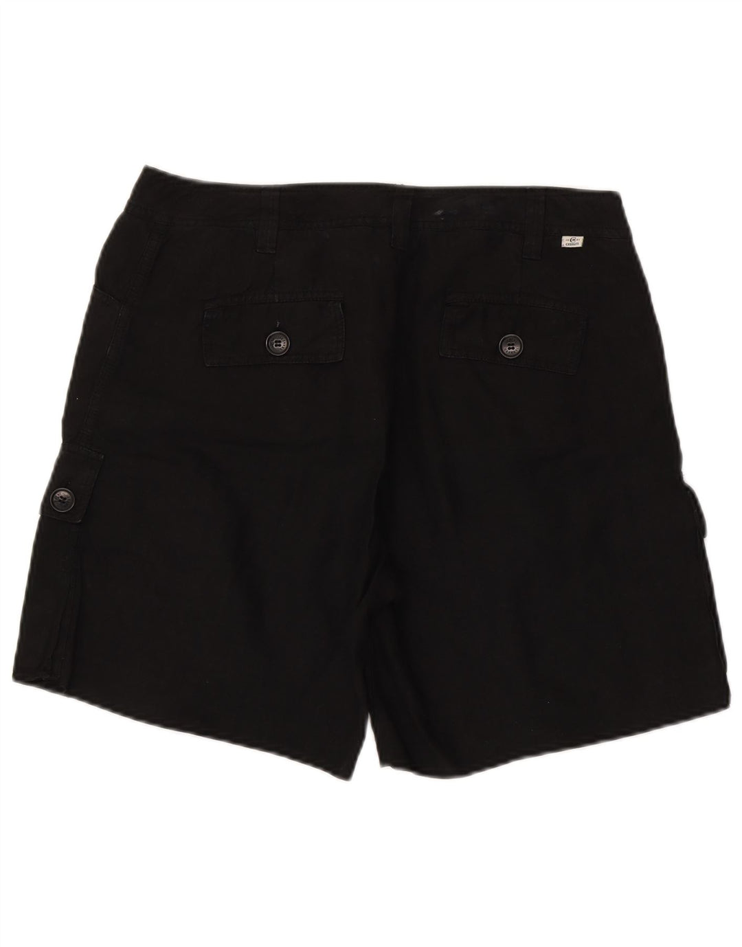 Pantaloncini cargo da uomo Cerruti 1881 W32 lino medio nero