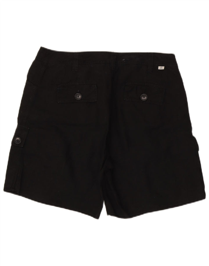 Pantaloncini cargo da uomo Cerruti 1881 W32 lino medio nero