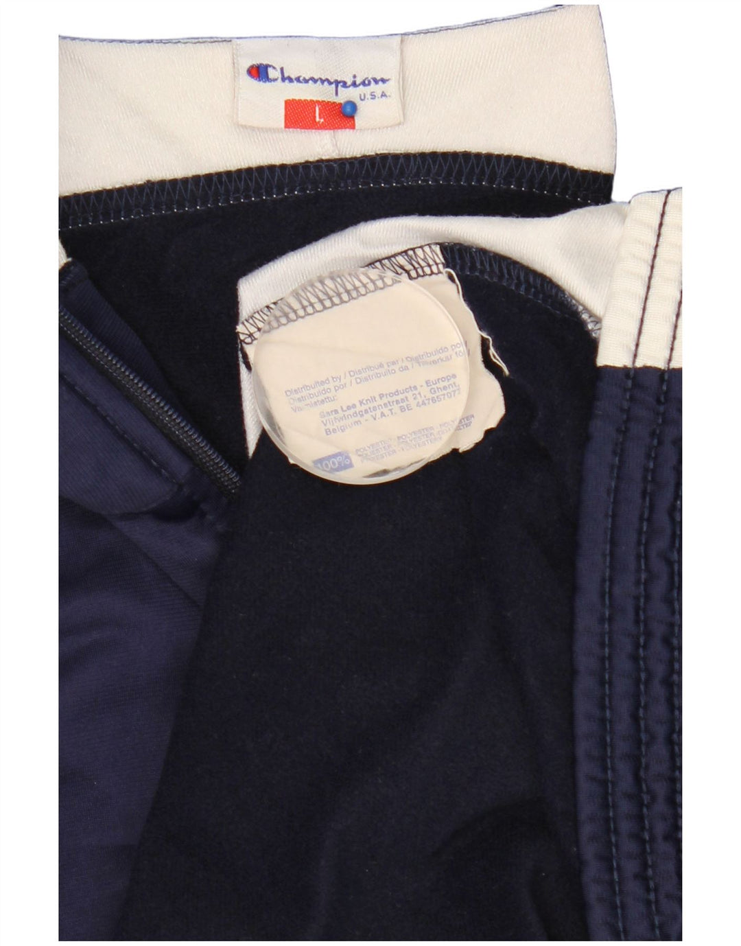 Giacca da tuta grafica da uomo Champion, grande, color block blu navy