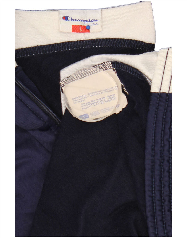 Giacca da tuta grafica da uomo Champion, grande, color block blu navy